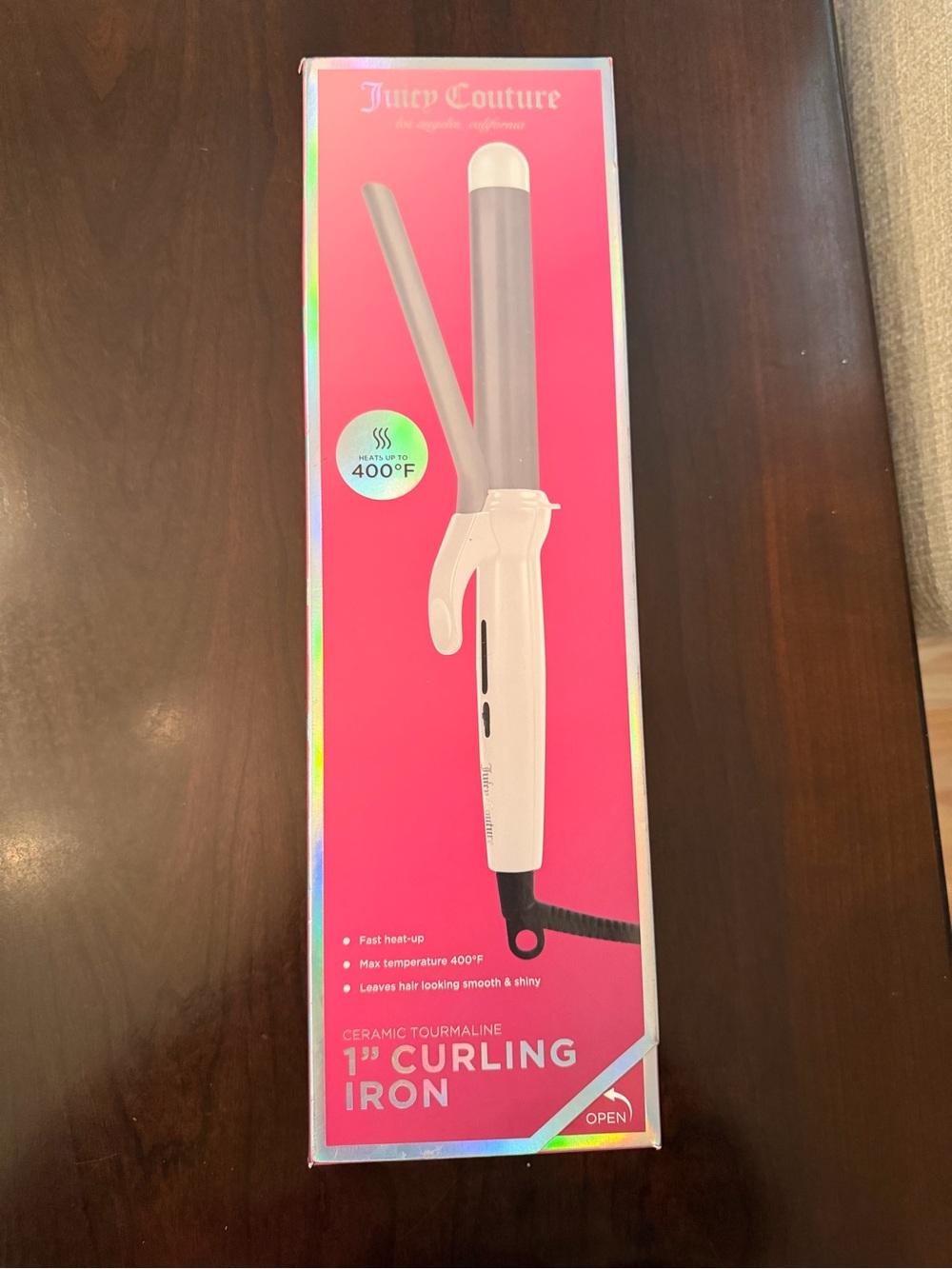 Juicy Couture Pink Barrel White Handle 1.25" Curling Iron
